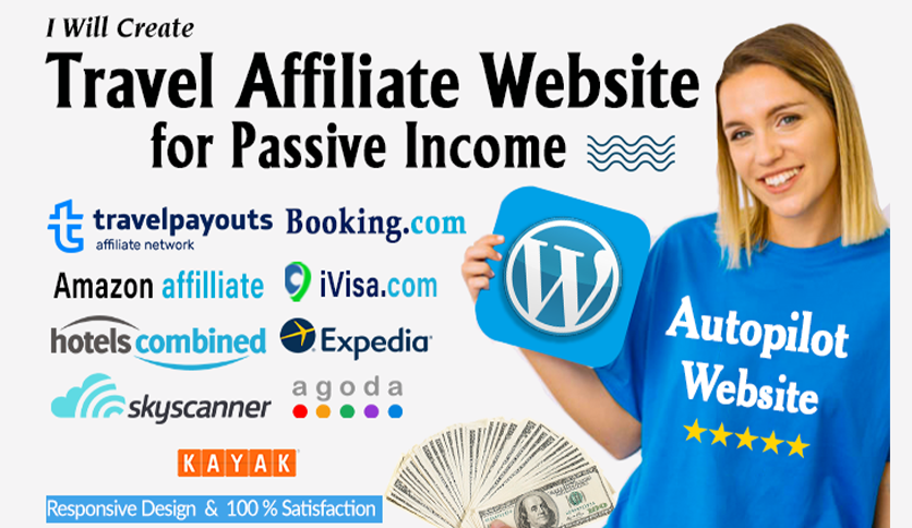 Automated travel affiliate website