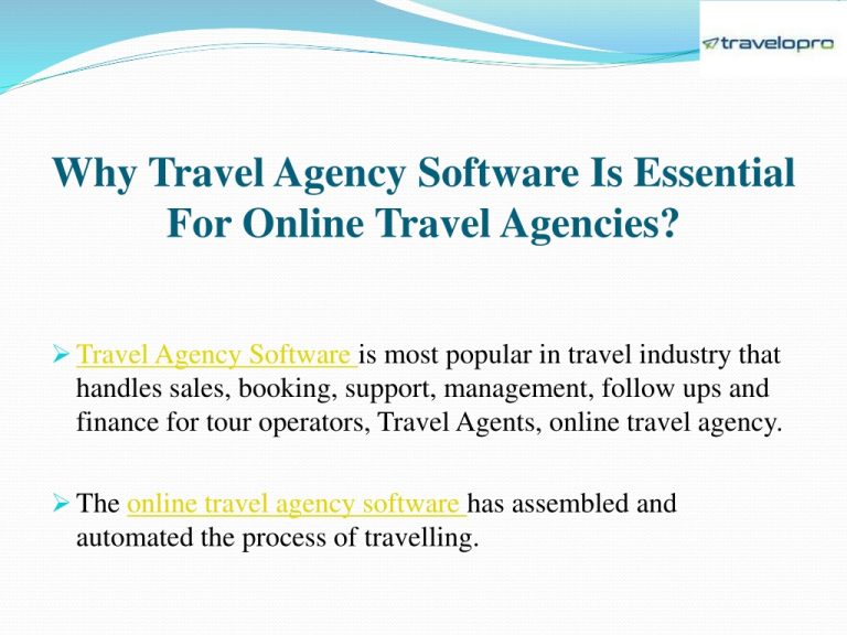 Travel management agency